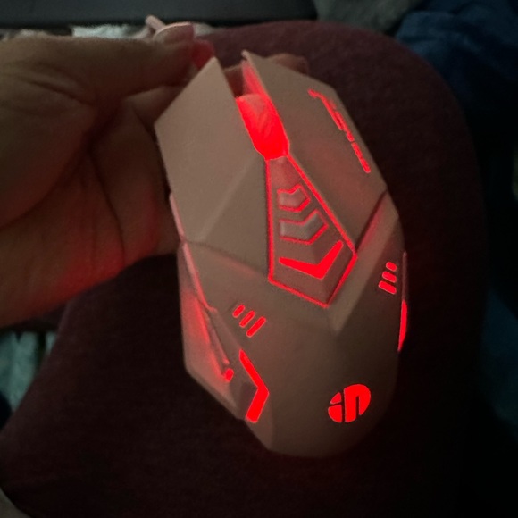 Pink Wired mouse. - Picture 11 of 14